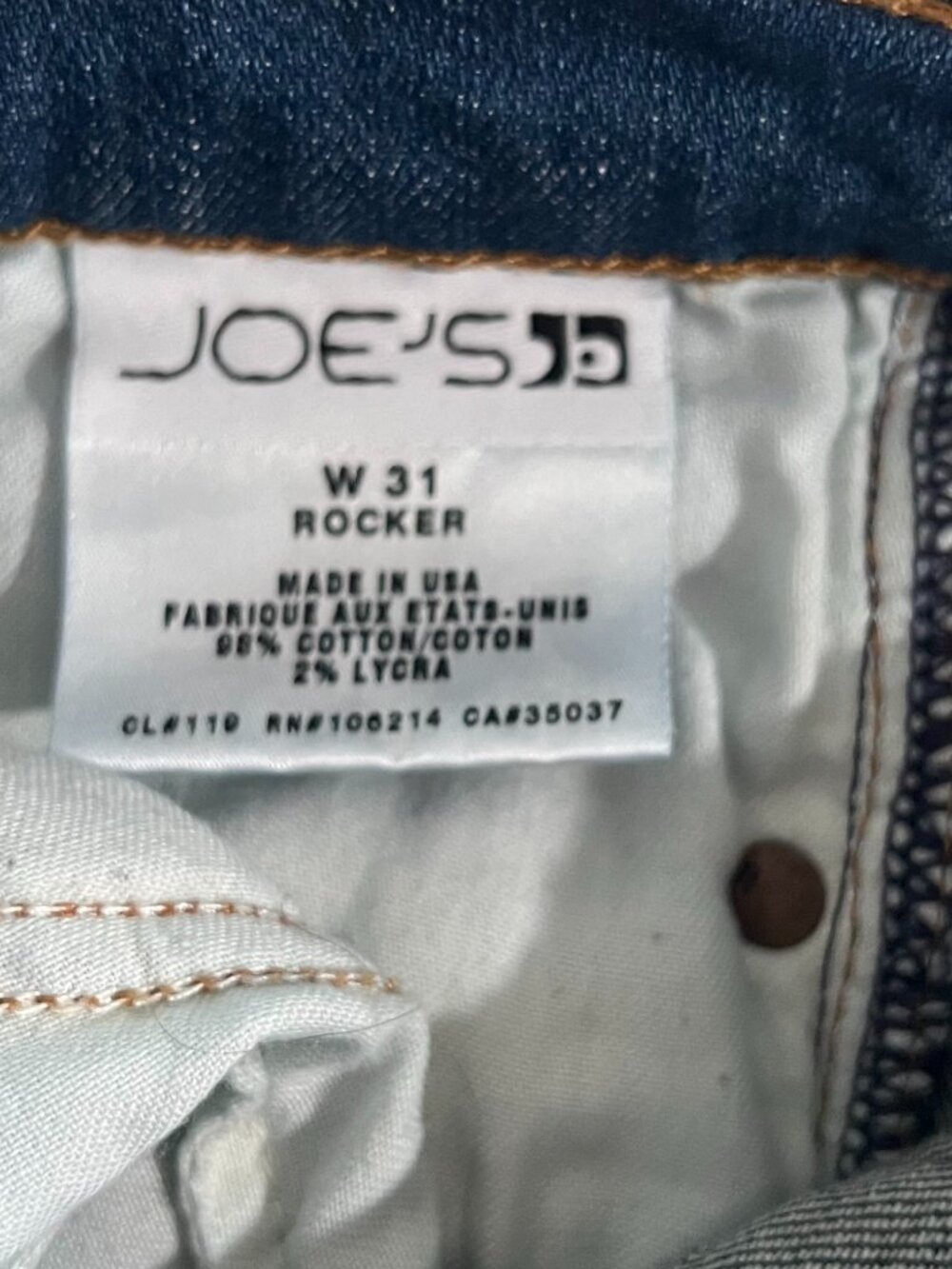 Joe's "The Rocker" Low Rise Boot Cut Jeans - Picture 5 of 6